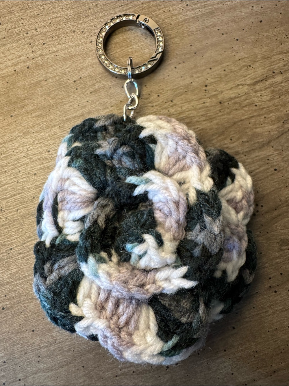 Handmade Crochet Pom Keychain/Bag Charm
